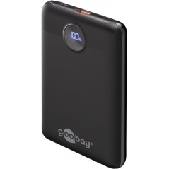 Goobay powerbank 10 000 mAh med 1x USB-A och 1x USB-C med stöd för PD 22.5W