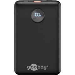 Portabla batterier - Goobay powerbank 10 000 mAh med 1x USB-A och 1x USB-C med stöd för PD 22.5W