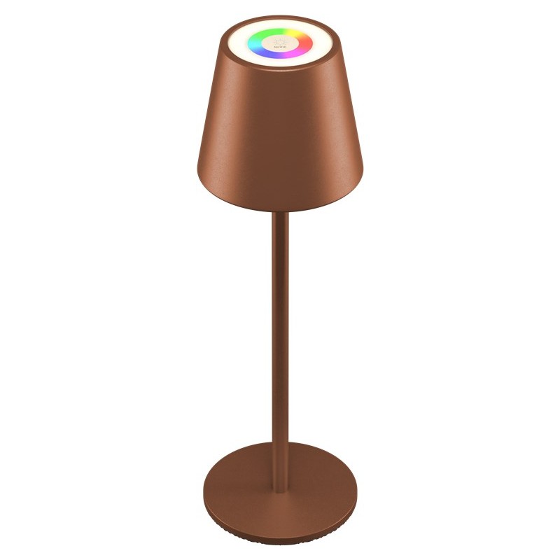 Utomhusbelysning - Laddningsbar bordslampa med RGB för inom- och utomhusbruk, dimbar (svart/vit/brons)