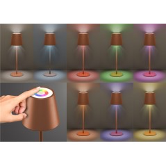 Utomhusbelysning - Laddningsbar bordslampa med RGB för inom- och utomhusbruk, dimbar (svart/vit/brons)