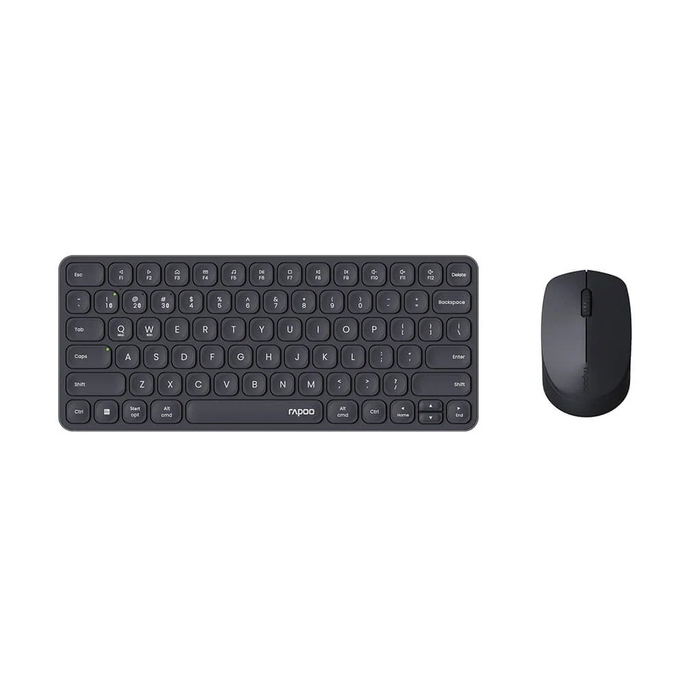 Rapoo 9010M ultrakompakt trådlöst tangentbord och mus med Multi-Mode (bluetooth + USB)