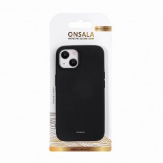 Fodral och skal - Onsala mobilskal till iPhone 13 och iPhone 14 i svart silikon