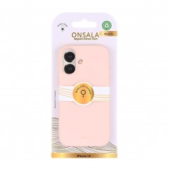 Fodral och skal - Onsala mobilskal av återvunnet material till iPhone 16 i rosa