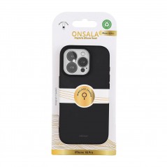 Fodral och skal - Onsala mobilskal av återvunnet material till iPhone 16 Pro i svart