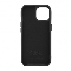 Onsala MagSeries mobilskal till iPhone 15/14/13 i svart silikon (MagSafe)