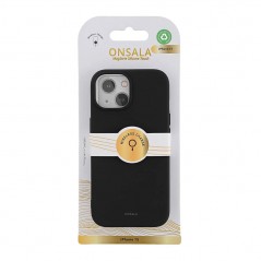 Fodral och skal - Onsala MagSeries mobilskal till iPhone 15/14/13 i svart silikon (MagSafe)