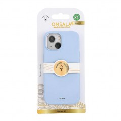 Fodral och skal - Onsala MagSeries mobilskal till iPhone 15 i ljusblå silikon