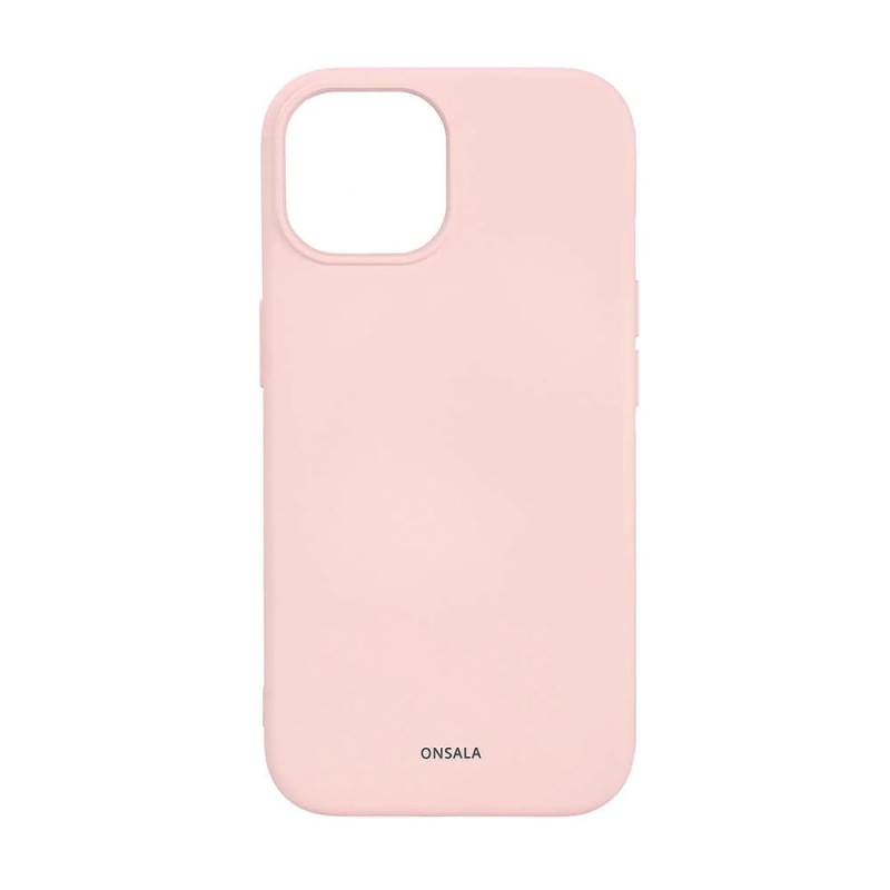 Fodral och skal - Onsala MagSeries mobilskal till iPhone 15 i rosa silikon