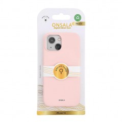 Fodral och skal - Onsala MagSeries mobilskal till iPhone 15 i rosa silikon