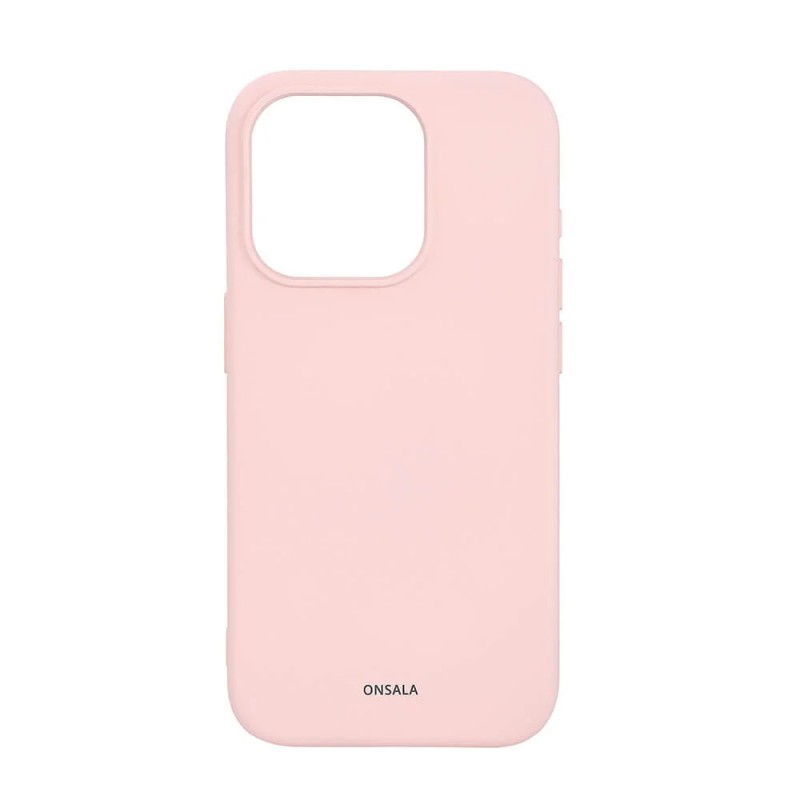 Fodral och skal - Onsala MagSeries mobilskal till iPhone 15 Pro i rosa silikon