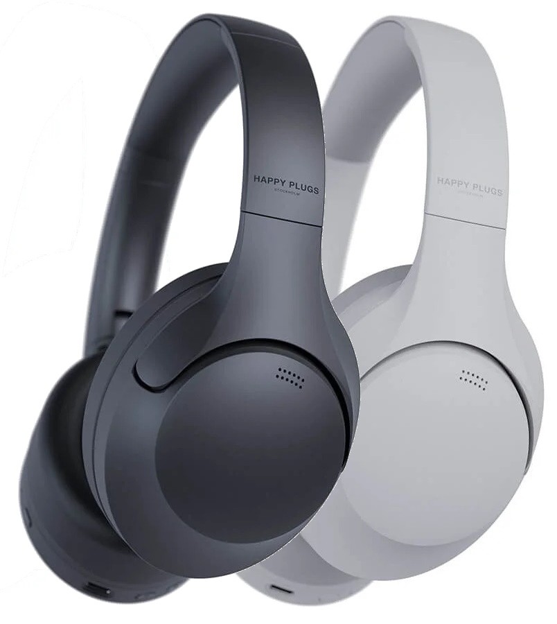 Happy Plugs Play Pro bluetooth-hörlurar med aktiv brusreducering vit/svart (Vit)