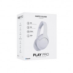 Brusreducerande hörlurar - Happy Plugs Play Pro bluetooth-hörlurar med aktiv brusreducering vit/svart