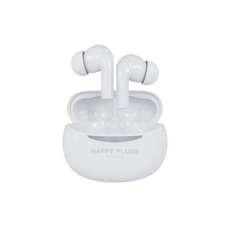 Brusreducerande hörlurar - Happy Plugs Joy Pro in-ear bluetooth-hörlurar & headset med aktiv brusreducering vit/svart