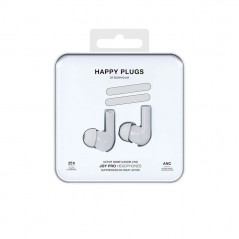 Brusreducerande hörlurar - Happy Plugs Joy Pro in-ear bluetooth-hörlurar & headset med aktiv brusreducering vit/svart