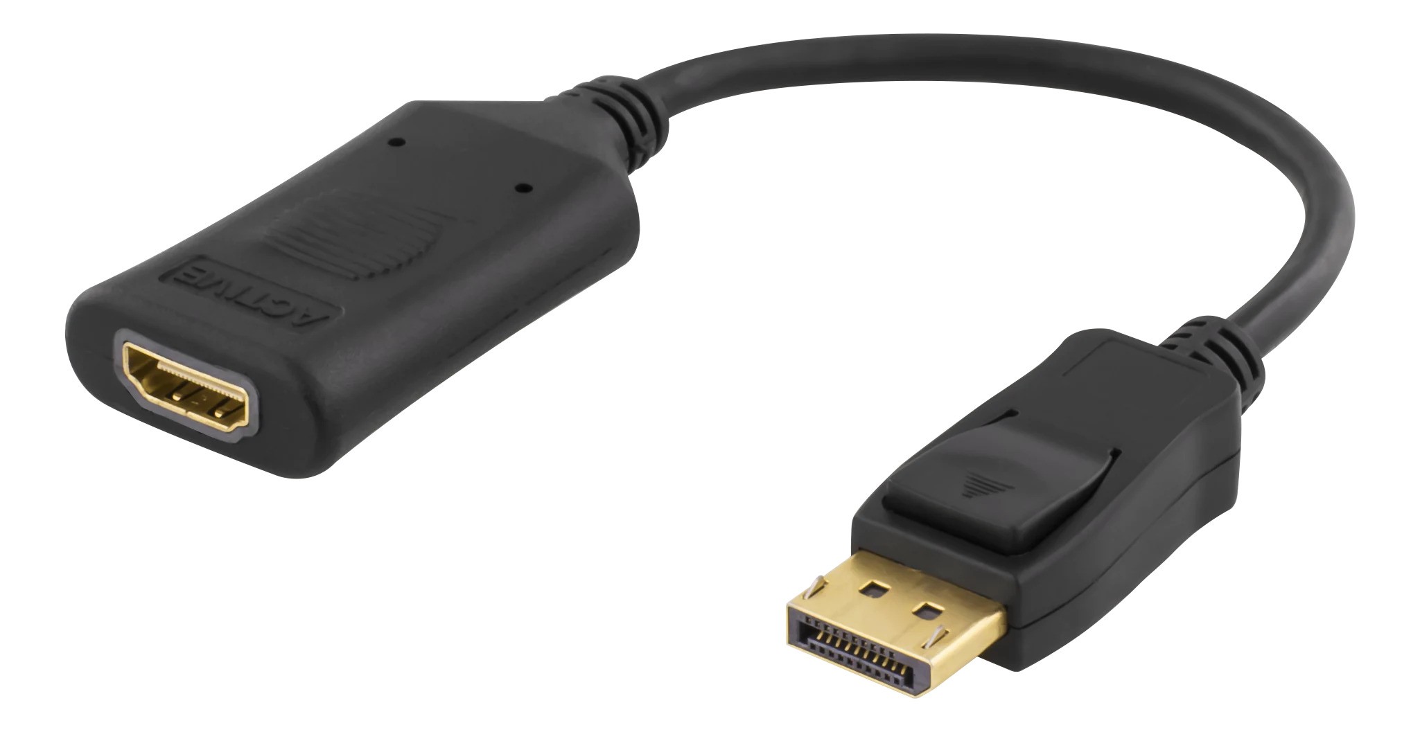 Deltaco aktiv DisplayPort till HDMI-adapter med stöd för 4K i 60 Hz