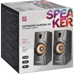 Datorhögtalare - Defender Aurora S8 datorhögtalare med 3.5 mm + USB-ström