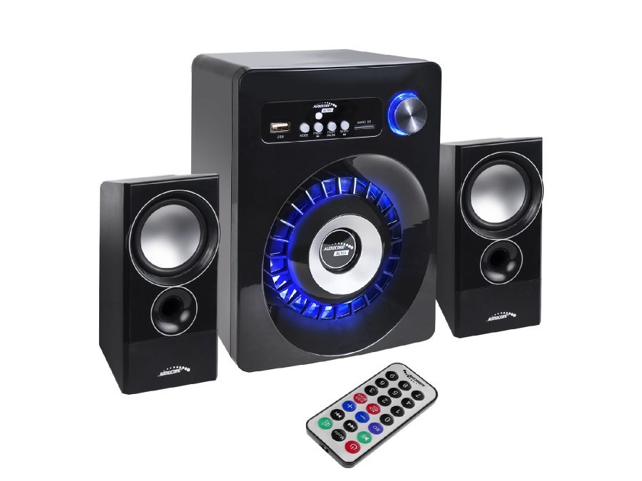 Audiocore AC910 2.1 högtalarsystem datorhögtalare med 3.5 mm och bluetooth