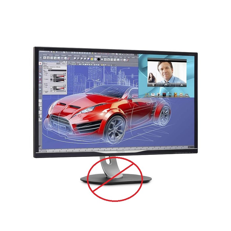 Skärmar begagnade - Philips 32" 2K-skärm (beg) (utan fot - köp gärna till monitorarm)