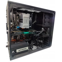 Begagnad Speldator - Corsair Carbide 200R gamingdator med Intel i7 32GB 1TB SSD GTX1070 Win11 Pro (beg)