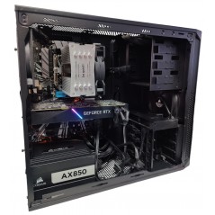Begagnad Speldator - Corsair Carbide 200R gamingdator med Intel i7 32GB 1TB SSD RTX2070 Win11 Pro (beg)