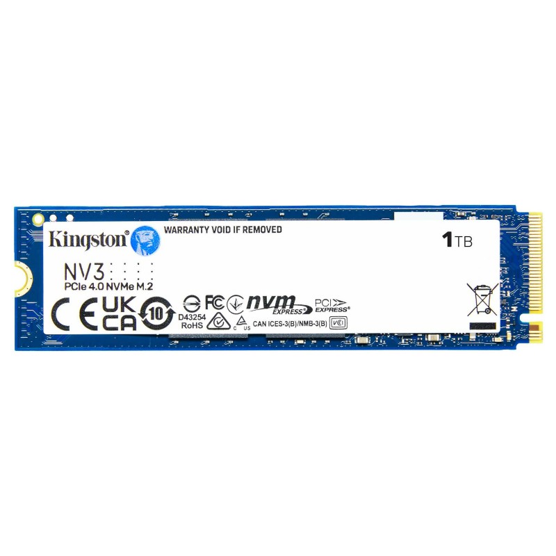 M.2-SSD till dator - Kingston NV3 1TB SSD NVMe M.2 2280 PCIe 4.0 x4