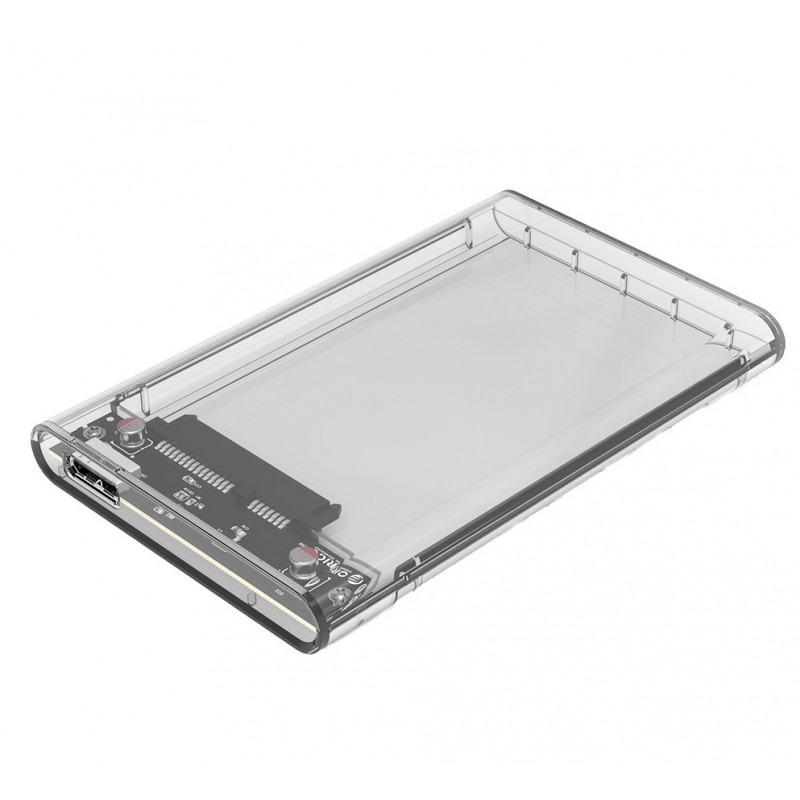 Kabinett för hårddisk - Orico transparent USB 3.0-kabinett för intern 2.5" SATA-hårddisk