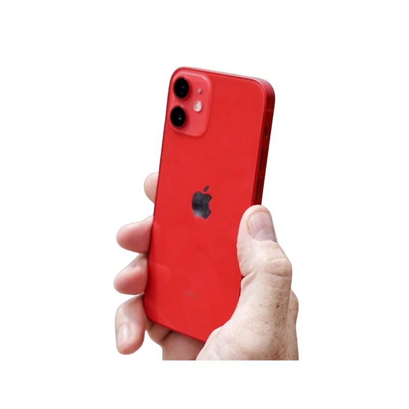 iPhone begagnad - iPhone 12 Mini 128GB 5G (PRODUCT)RED med 1 års garanti (beg med skärm i nyskick)