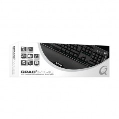 Bakgrundsbelyst tangentbord gaming - QPAD MK40 gamingtangentbord med RGB bakgrundsbelysning