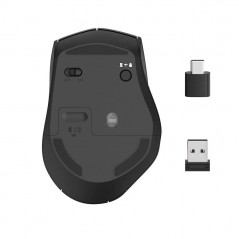 Trådlös mus - Hama MW600 trådlös mus med både USB-A och USB-C-mottagare