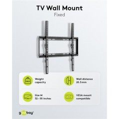 Väggfäste TV - Goobay väggfäste VESA för TV 32-55" upp till 35kg