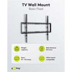 Väggfäste TV - Goobay väggfäste VESA för TV 37 - 70" upp till 35kg