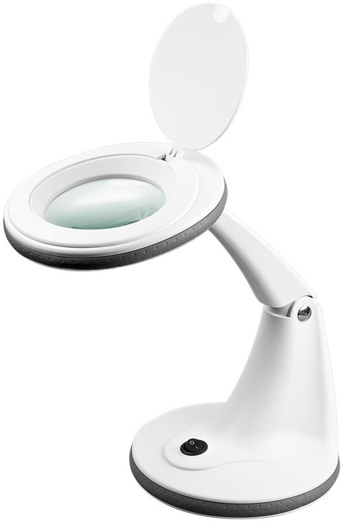 Goobay arbetslampa med inbyggt förstoringsglas