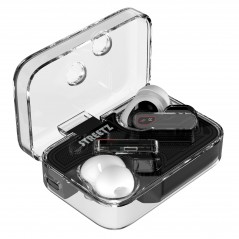 Bluetooth hörlurar - Streetz T250 True Wireless in-ear headset vit/transparent