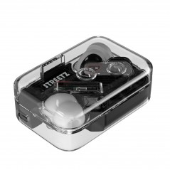 Bluetooth hörlurar - Streetz T250 True Wireless in-ear headset vit/transparent