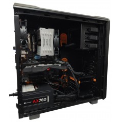 Begagnad Speldator - be quiet! Silent Base 600 gamingdator med Intel i7 16GB 1TB SSD RX470 Win10 Pro (beg)