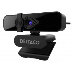Deltaco webbkamera med 2K QHD-upplösning och 360-graders rotation (webcam)