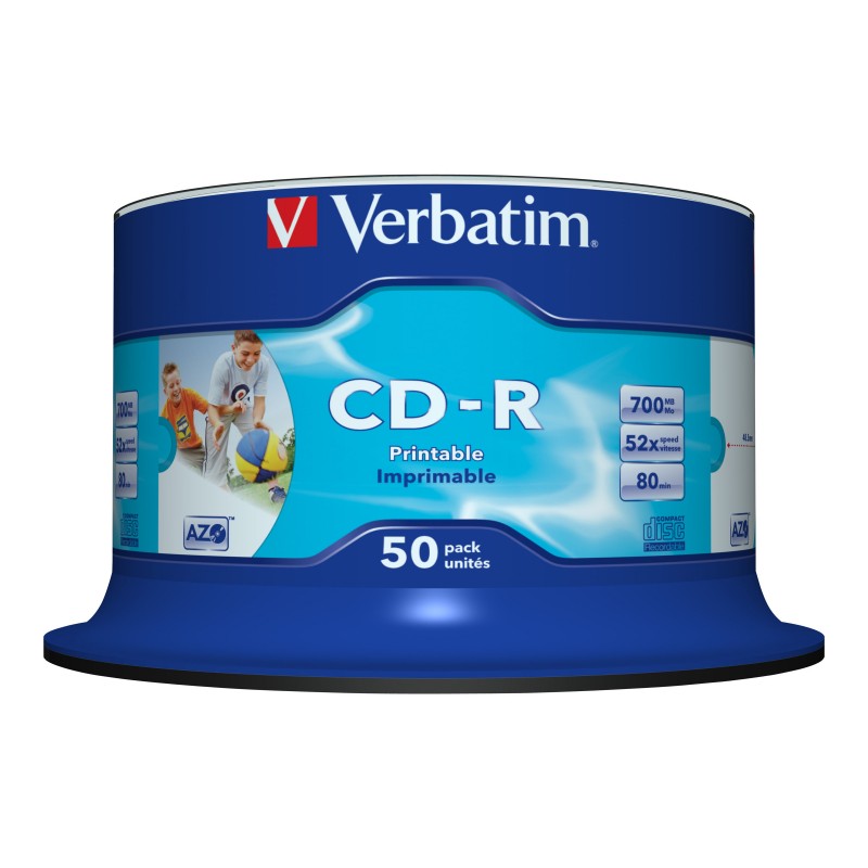 Skivor DVD+R & CD-R - Verbatim DataLife CD-R 700MB 50-pack brännbara CD-skivor