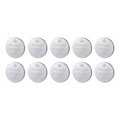 Deltaco CR2032 litiumbatteri 10-pack knappcellsbatterier