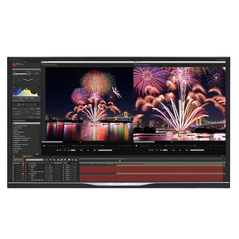 Skärmar begagnade - Philips 32" QHD IPS-skärm 60W USB-C PD, HDR400 (beg) (utan fot - köp gärna till monitorarm)