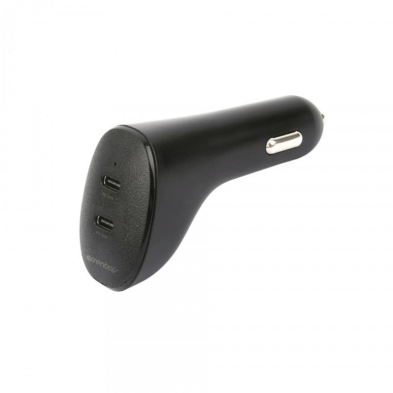 Laddare och kablar - Essentials billaddare med 2x USB-C och 20W PD laddning