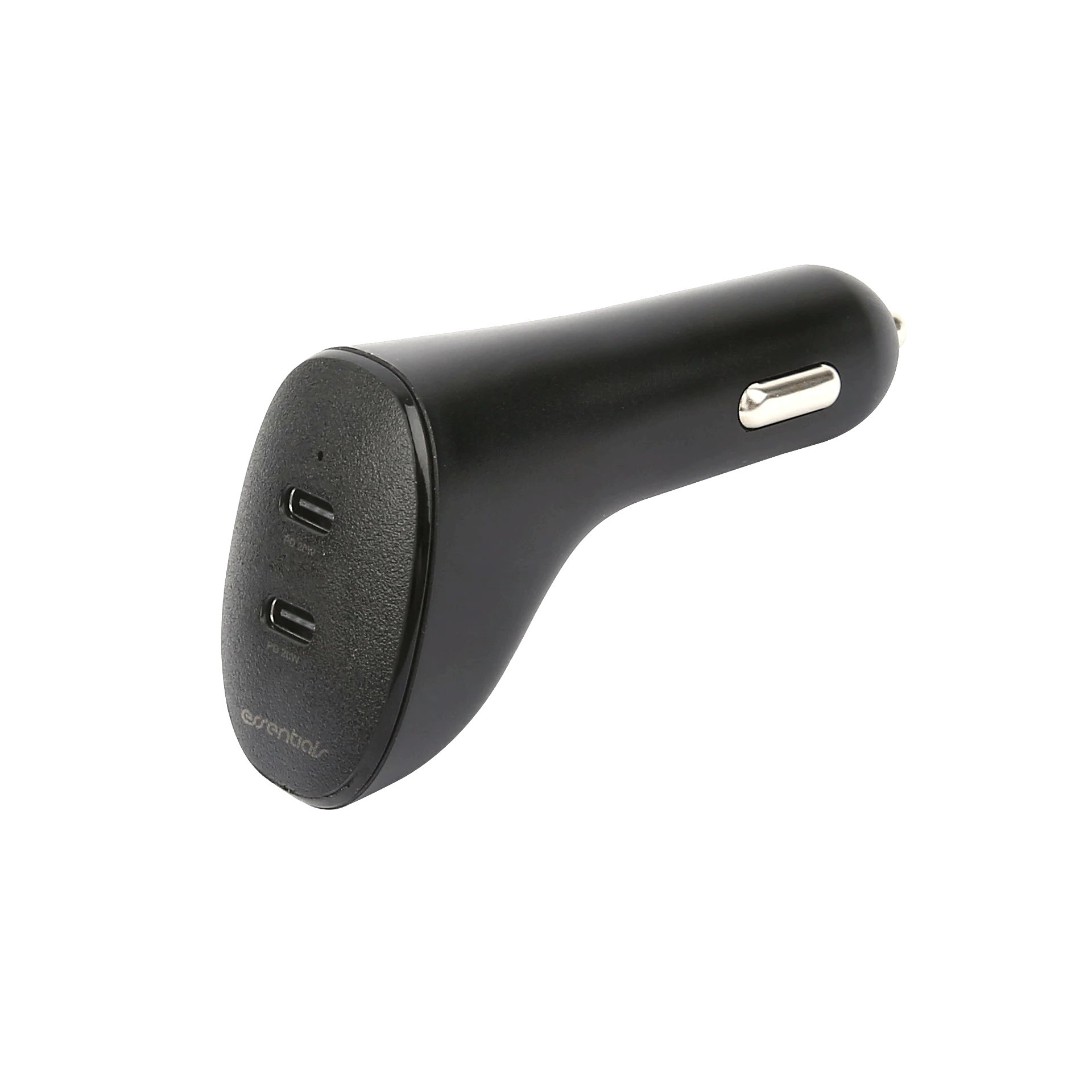 Essentials billaddare med 2x USB-C och 20W PD laddning