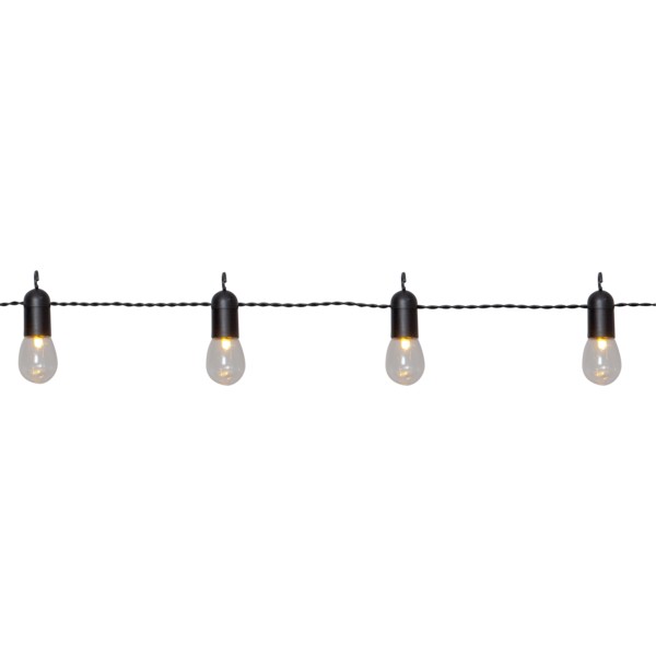 4.5 meters ljusslinga med 16st varmvita LED-lampor