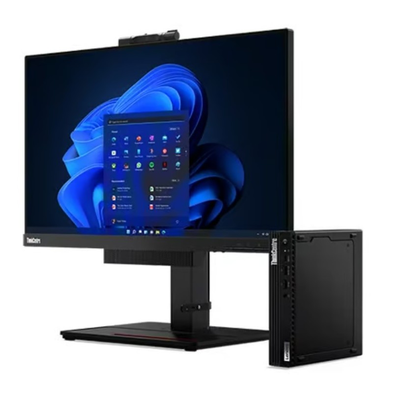 All-in-one-dator - Lenovo ThinkCentre 22" skärm med M70q Gen3 dator i5 (gen 12) 16GB 256SSD WiFi W11P