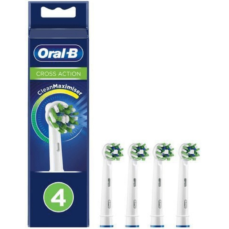 Eltandborste - Braun Oral-B CrossAction 4-pack borsthuvuden till eltandborste