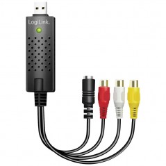Kameratillbehör - Logilink USB-videoinspelare för digitalisering från S-Video och komposit