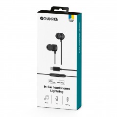 In-ear - Champion In-Ear Lightning headset för iPhone (MFi)