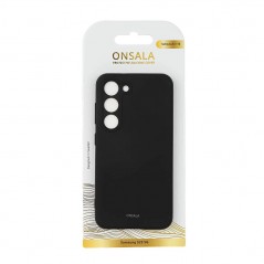 Fodral och skal - Onsala mobilskal till Samsung Galaxy S23 i svart silikon