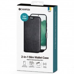 Fodral och skal - Champion 2-in-1 slimmat plånboksfodral till Samsung Galaxy S22 Plus