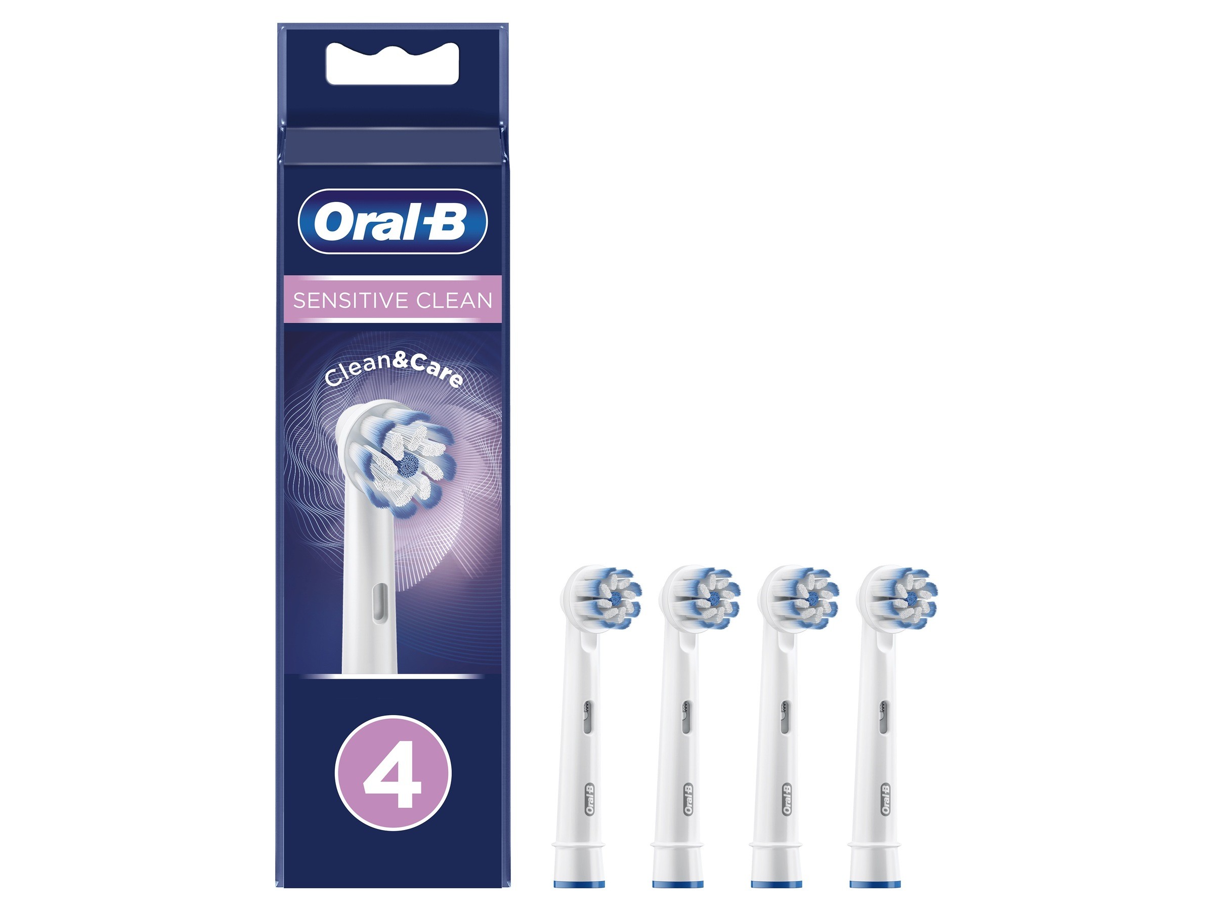 Braun Oral-B Sensitive Clean 4-pack borsthuvuden till eltandborste