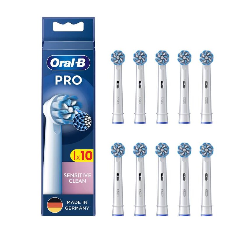 Eltandborste - Braun Oral-B Sensitive Clean 10-pack borsthuvuden till eltandborste